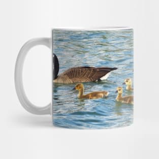 Canada Goose Family Going For a Swim Mug